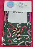 Candy Cane Christmas Pocket Gift Card Holder