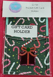 Pink Present Christmas Pocket Gift Card Holder