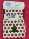 Christmas Tree Pocket Gift Card Holder
