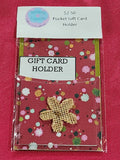 3D Flower Pocket Gift Card Holder