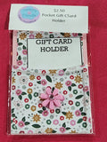 Floral Pocket Gift Card Holder – Elegant &amp; Versatile Design