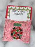 Candy Jar Christmas Pocket Gift Card Holder
