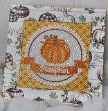 Diamond Art Pumpkin Plaque