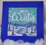 Diamond Art Hello Winter Plaque