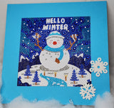 Diamond Art Hello Winter Plaque