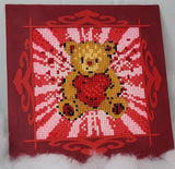 Diamond Art Teddy Bear Plaque
