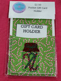 Candy Jar Christmas Pocket Gift Card Holder