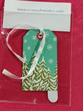 Candy Cane Christmas Diamond Art with Gift Tag