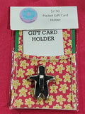 Gingerbread Cookie Cutter Christmas Pocket Gift Card Holder