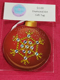 Snowflake Diamond Art Gift Tag