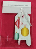 Candy Cane Christmas Diamond Art with Gift Tag