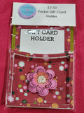 3D Flower Pocket Gift Card Holder