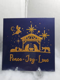 Religious Christmas Diamond Art Greeting Card