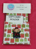 Boy Present Christmas Pocket Gift Card Holder