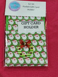 Wreath Christmas Pocket Gift Card Holder