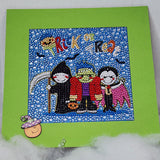 Trick or Treat Halloween Plaque