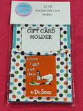 Green Eggs & Ham Pocket Gift Card Holder