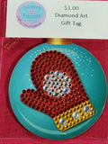 Mitten Diamond Art Gift Tag