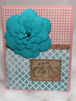 Turquoise Flower Card