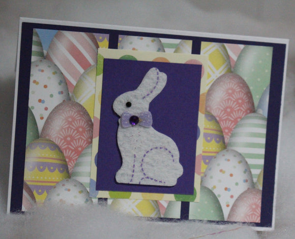 Felt Easter Bunny Card - Side
