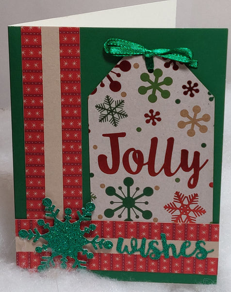 Jolly Snowflake Gift Tag Cards