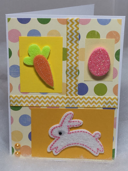 Hopping Bunny Easter Card
