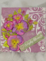 Heartfelt Purple Pansy Cards