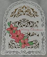 Poinsettia Christmas Gold Cards