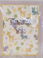 Baby Animals Thank You Card