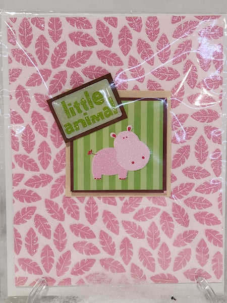 Pink Hippo Card