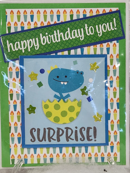 Dinosaur Surprise Birthday Card