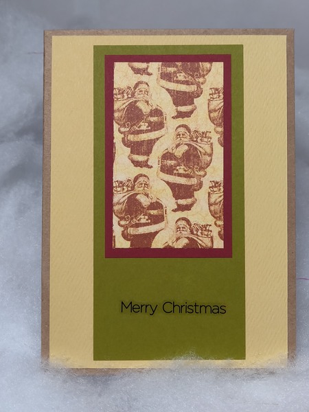 Antiqued Santa Claus Paper Card