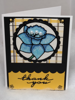 Rose Flower Thank You Card