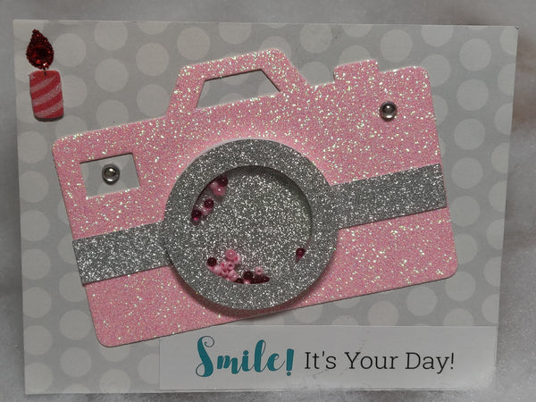 Smile Camera Shaker Card