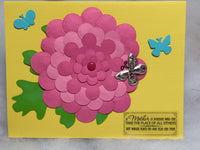 Pink Dimensional Flower Mother's Day Card