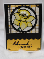 Rose Flower Thank You Card