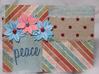 Peace Poinsettia Card