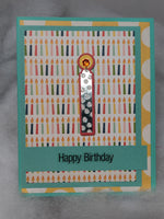 Single Candle Birthday Card