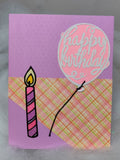 Single Candle Birthday Card