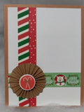 Candy Cane Fan Card