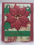 Large Red Poinsettia Card