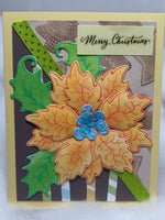 Yellow Large Poinsettia Card