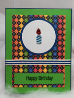 Small Gem Candle Birthday Cards