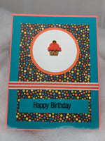 Small gem cupcake birthday cards