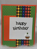 Small gem cupcake birthday cards