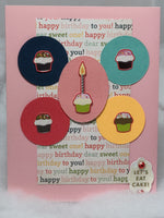 Five Small Cupcake Birthday Card