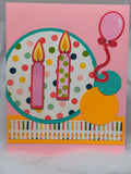 Two Candles & A Balloon Birthday Card