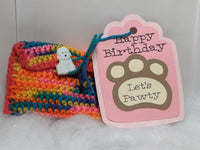 Dog Paw gift tag and gift card holder