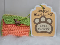 Dog Paw gift tag and gift card holder