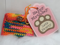 Dog Paw gift tag and gift card holder